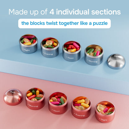 Pill Organizer Silver