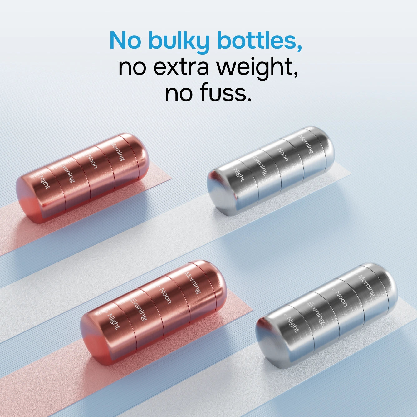 Pill Organizer Silver