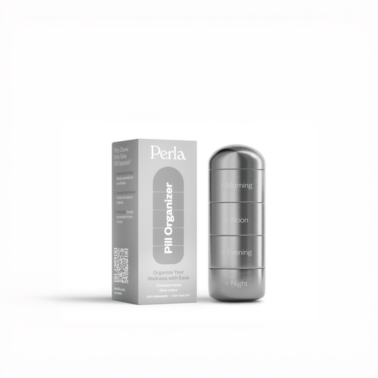 Pill Organizer Silver