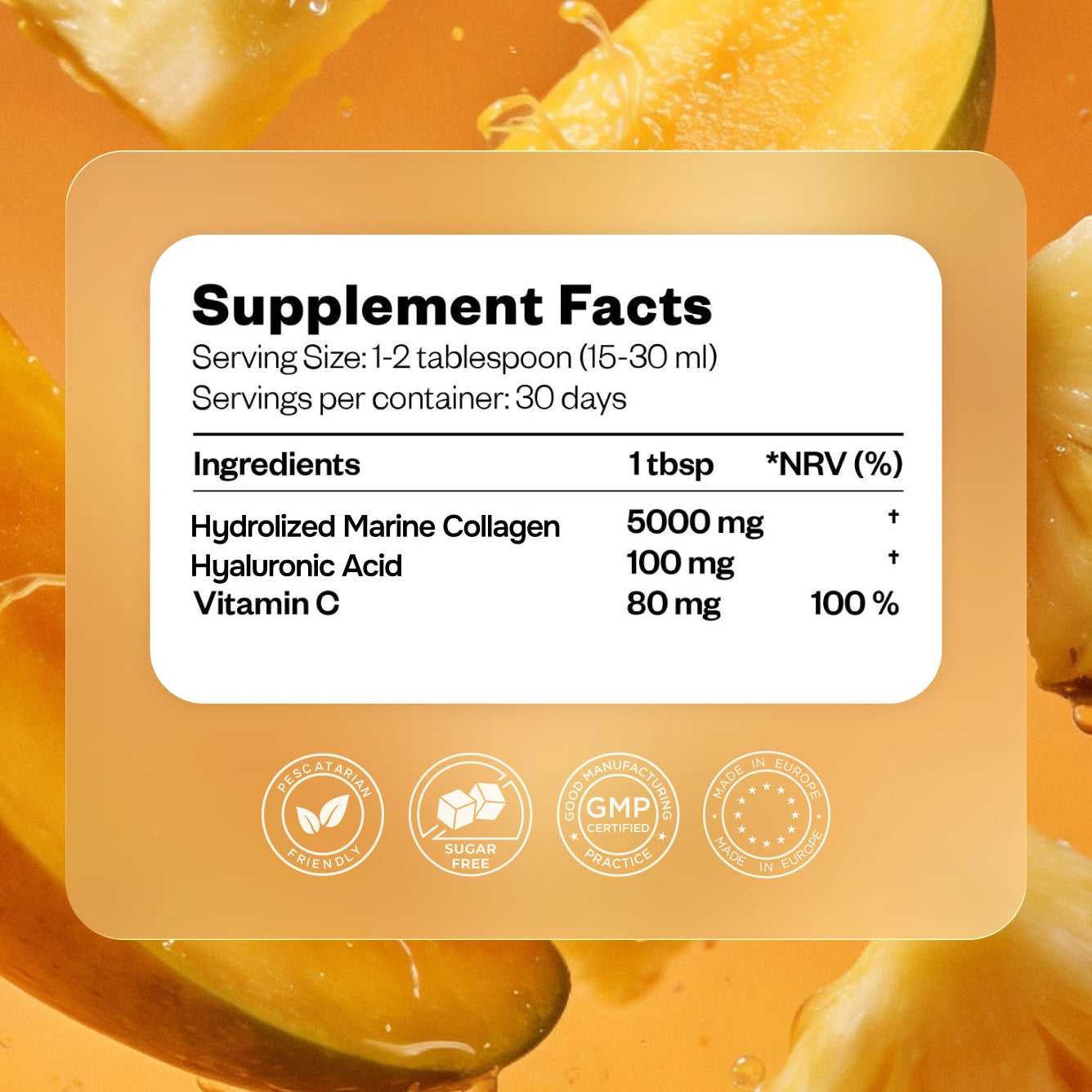 Collagen Nectar Mango-Pineapple